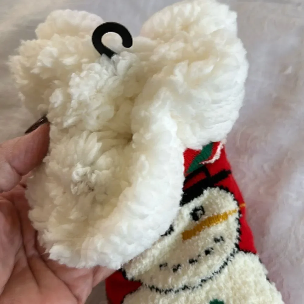 Slipper Socks Cozy Hub Christmas Collection Holiday Snowman Women’s Size 9-11